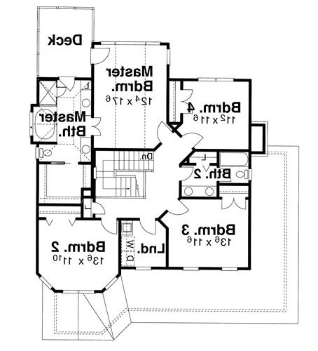 Second Floor image of HALLIWELL House Plan